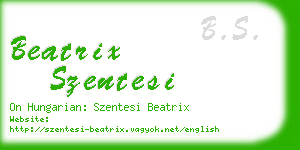 beatrix szentesi business card